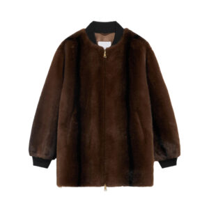 Bomber in Visone Ecologico con Spacchi Ermanno Firenze