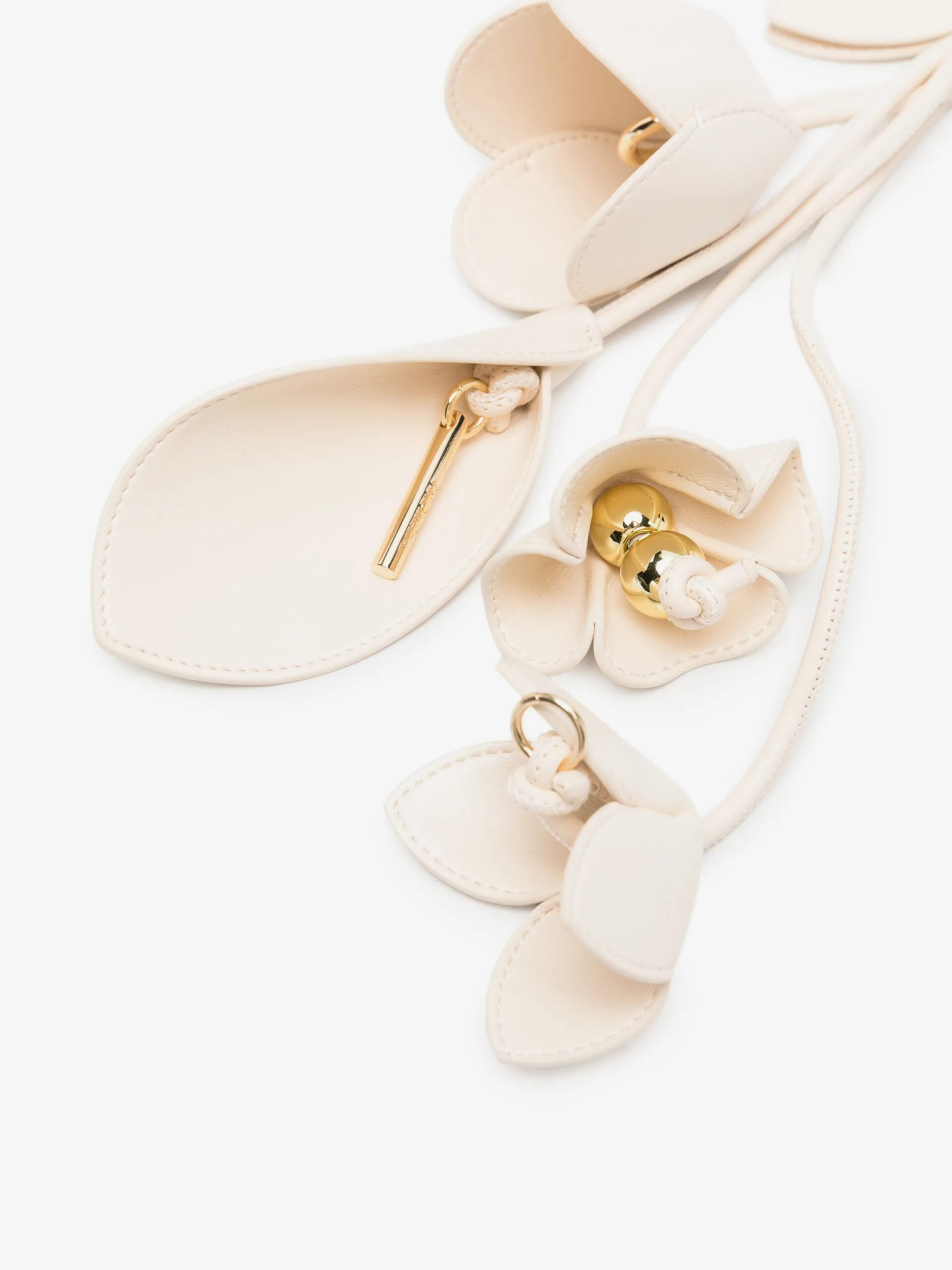 Portachiavi Charm “Flowers” in Pelle Vegana The Moirè